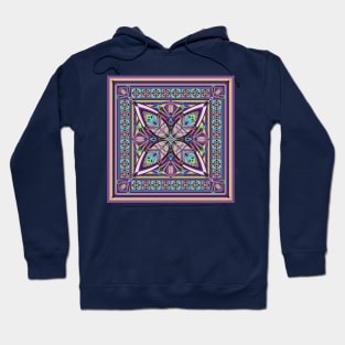 Neon Art Deco Mandala Hoodie